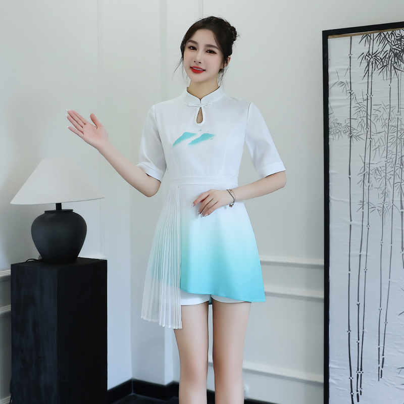 美容院采耳师服饰国风仙气服装足浴技师工作服气质养生师高档套装