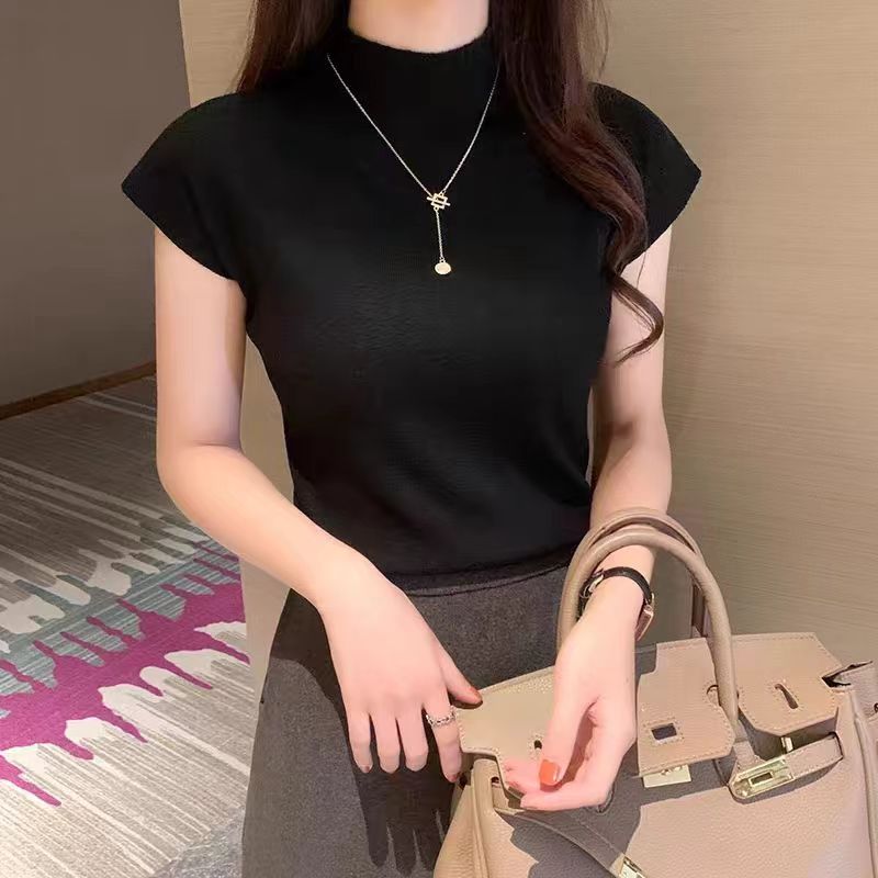 上衣打底衫显瘦气质白色时尚百搭夏季女生韩系ins衣服