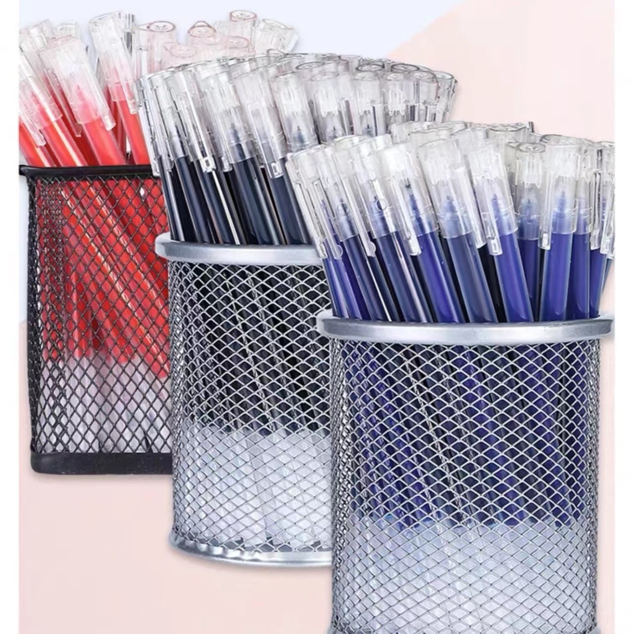 巨能写中性笔 大容量全针管黑碳素0.5ｍｍ学习办公通用流畅