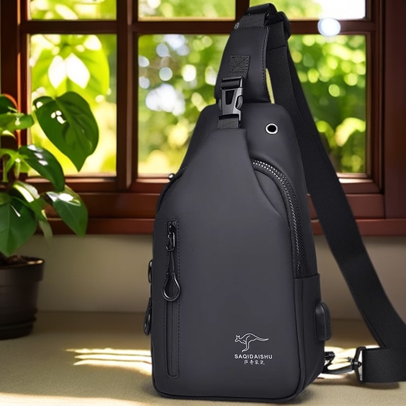 新款时尚胸包单肩包斜挎包大容量背包休闲运动户外防水多功能百搭
