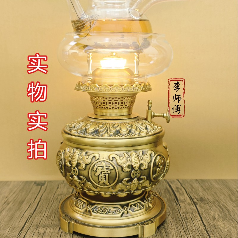 新款潮汕聚宝盆茶炉空气灯煮水煮茶复古潮汕茶具