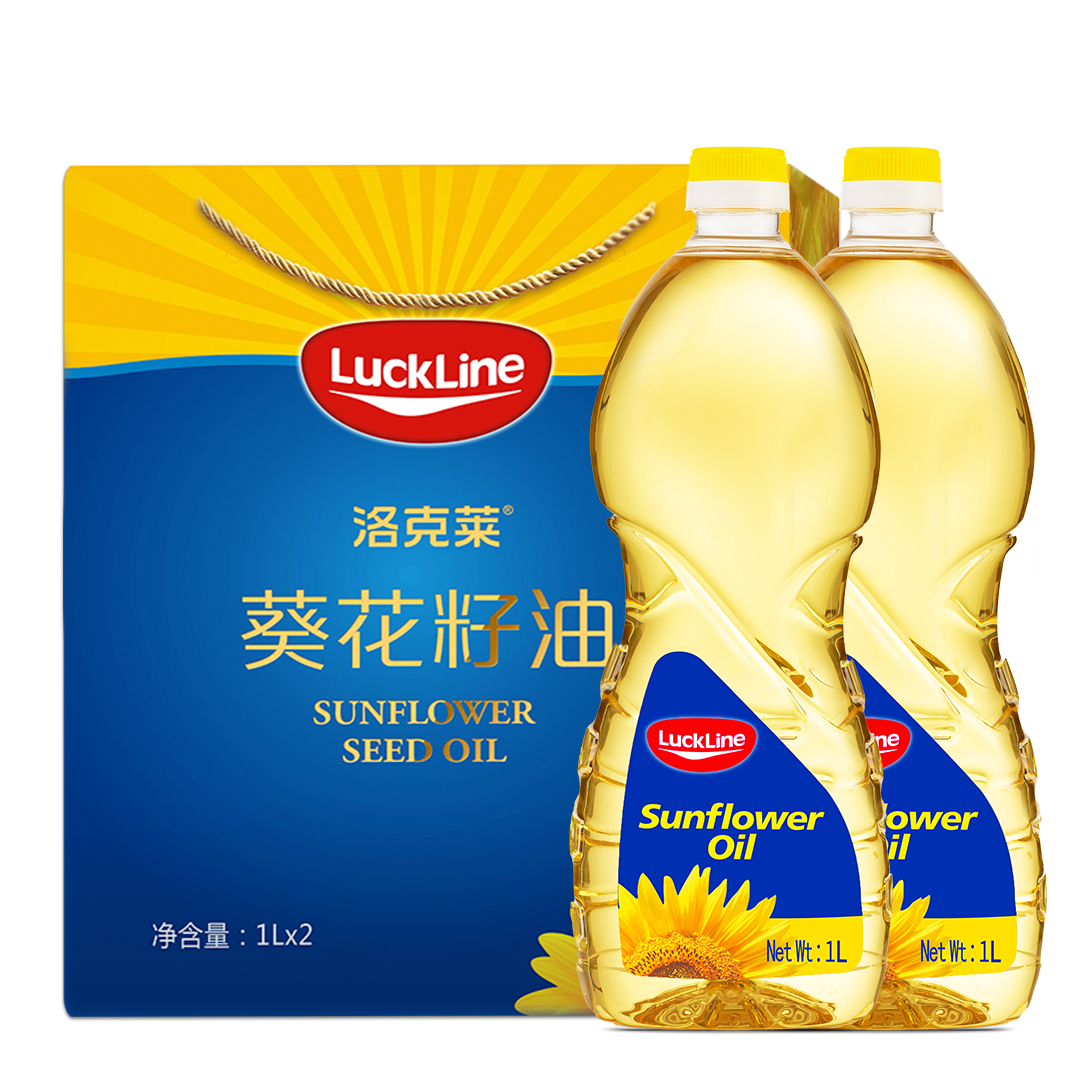 【乌克兰原瓶原装】洛克莱进口葵花籽油2L礼盒装物理压榨精炼食用油