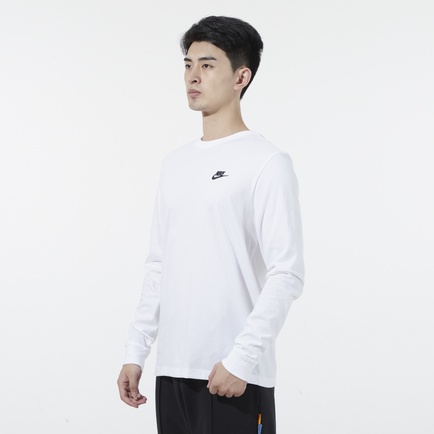 NIKE耐克薄款卫衣男装2025新款透气棉质打底衫休闲长袖T恤 AR5194