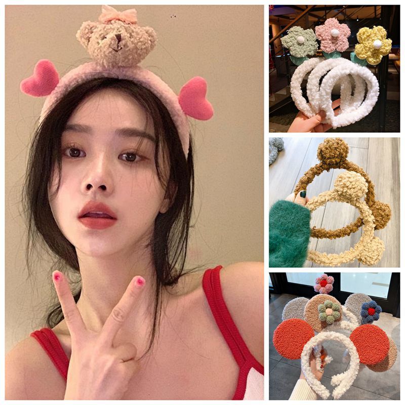 可爱洗脸发箍女夏天头箍网红2024年新款发带发窟发捆头饰夏季发卡