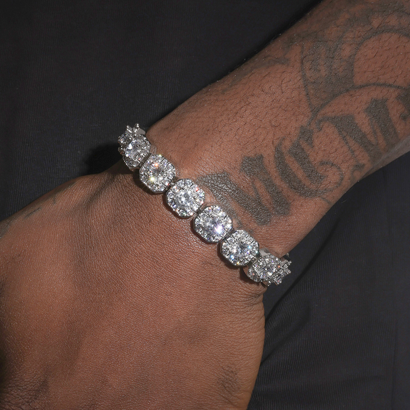 铜合金手链 逆爱池骋同款满钻冰糖手链男嘻哈美式手饰女高级超闪