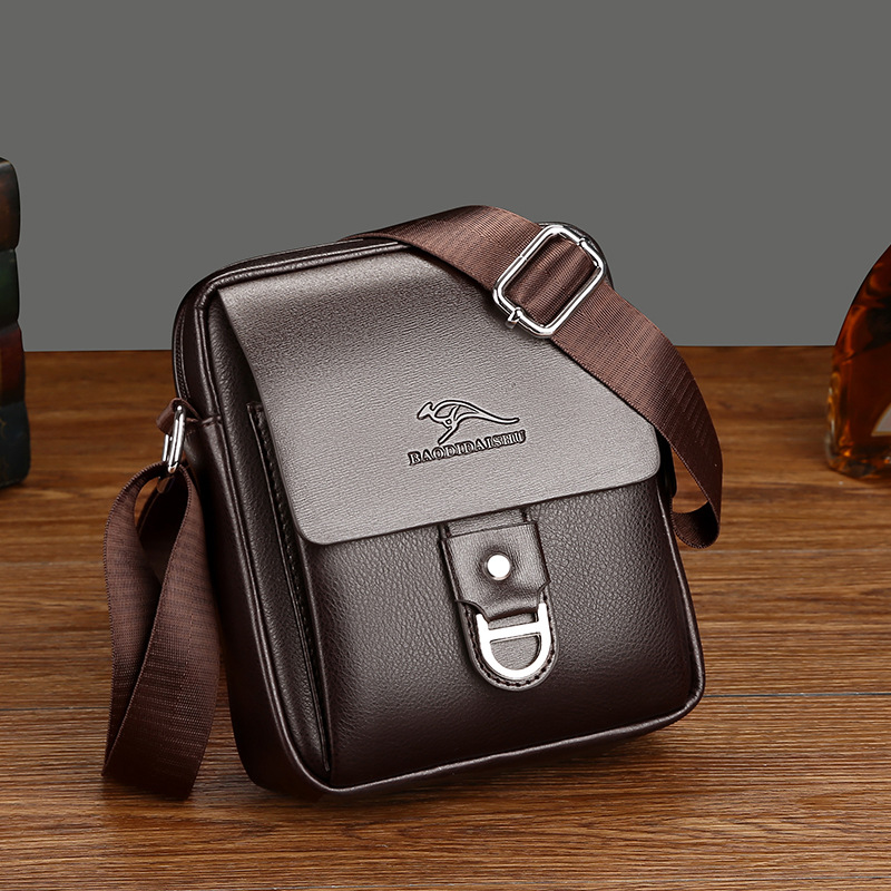 佧蒂袋鼠男士单肩包斜挎背包男背包小挂包小包包商务休闲包潮时尚