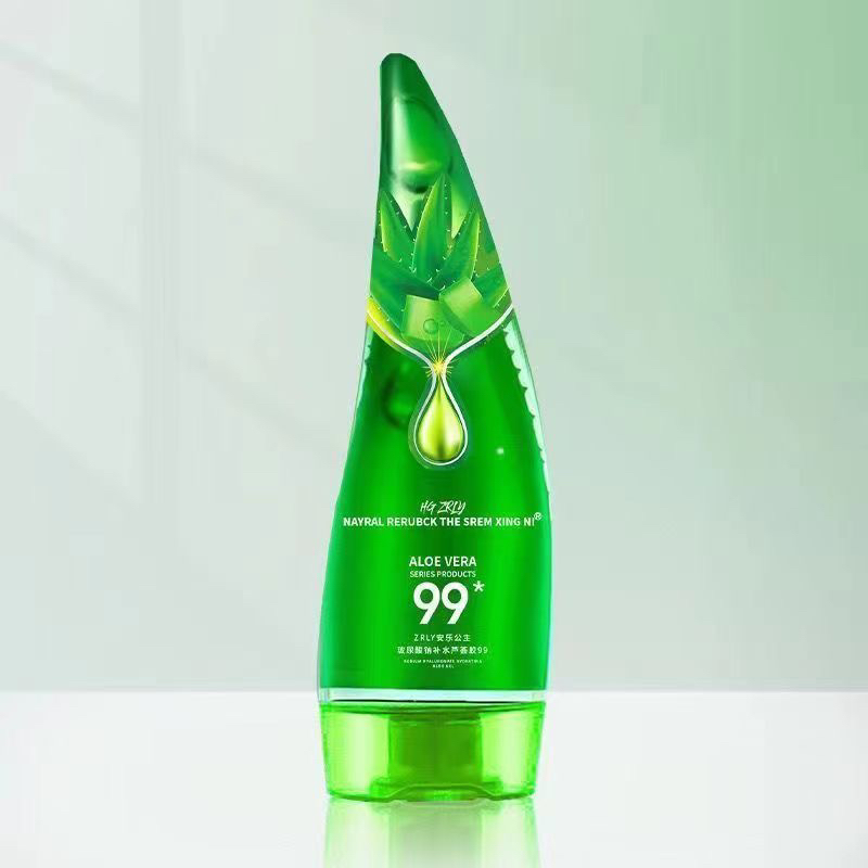 牛角芦荟胶保湿补水天然芦荟凝胶晒后修护滋润嫩滑芦荟面膜滋养