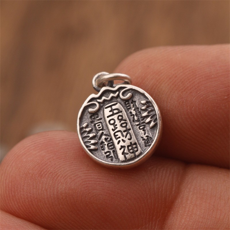 925藏银五路财神侧挂星月金刚百香籽椰蒂猴头佛珠DIY文玩配饰配件