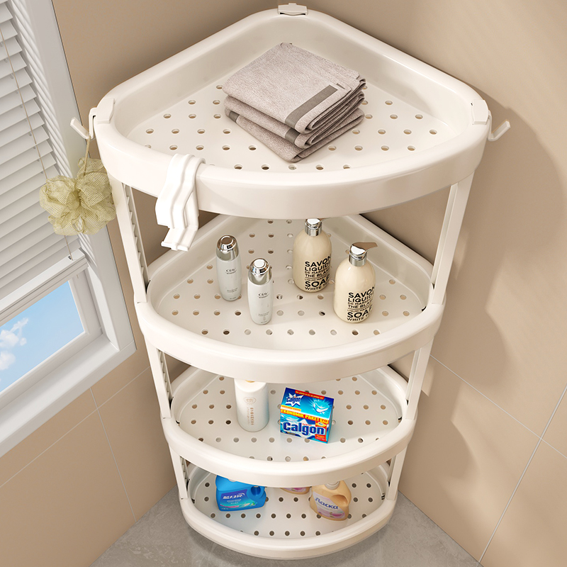 优勤浴室卫生间置物架多层收纳架厕所洗手间夹缝架子落地式脸盆架