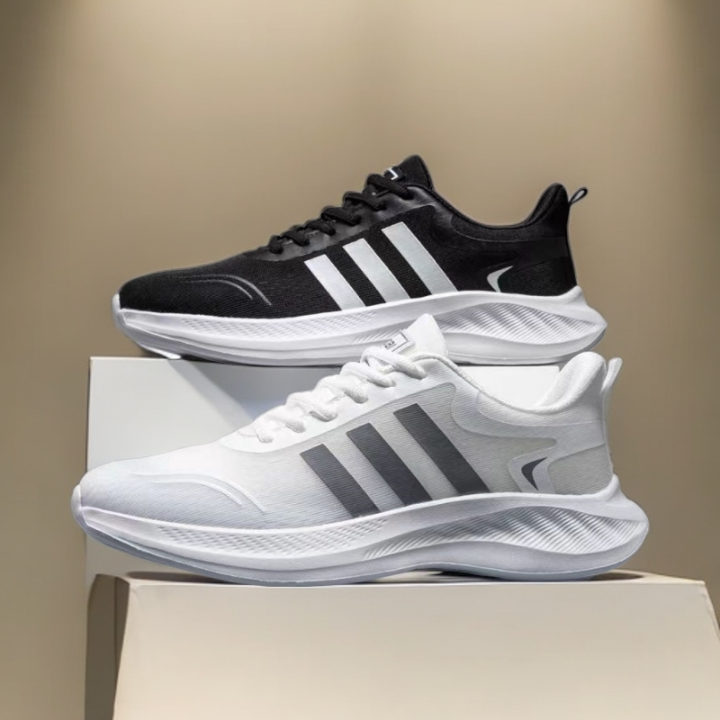 户外运动上班休闲鞋网面透气男士情侣鞋百搭软底防滑超轻运动鞋