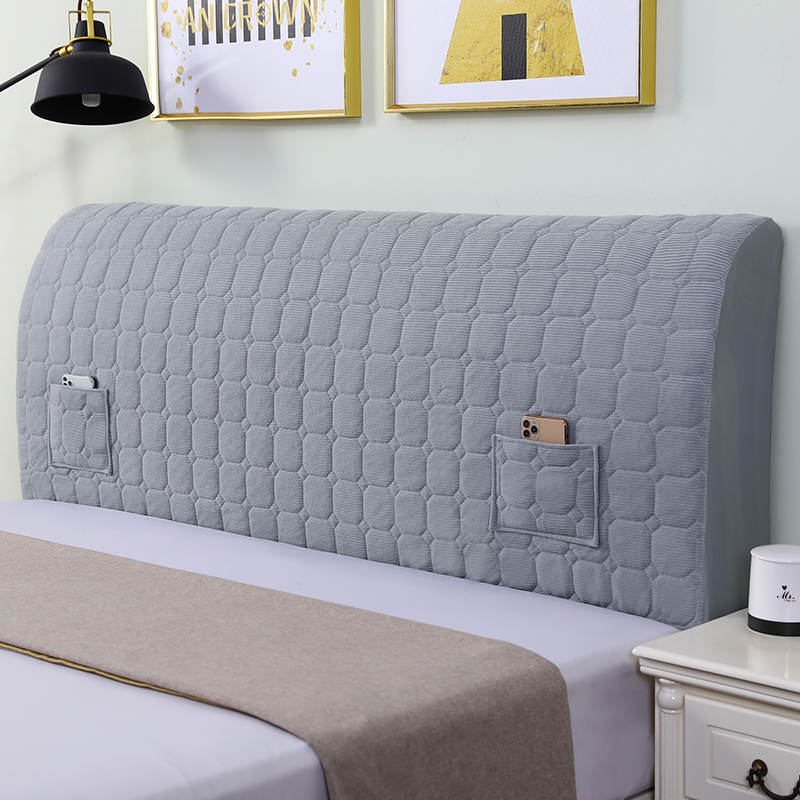 【条绒】床头罩全包新款简约防尘罩加厚软包床头套不起球柔软舒适