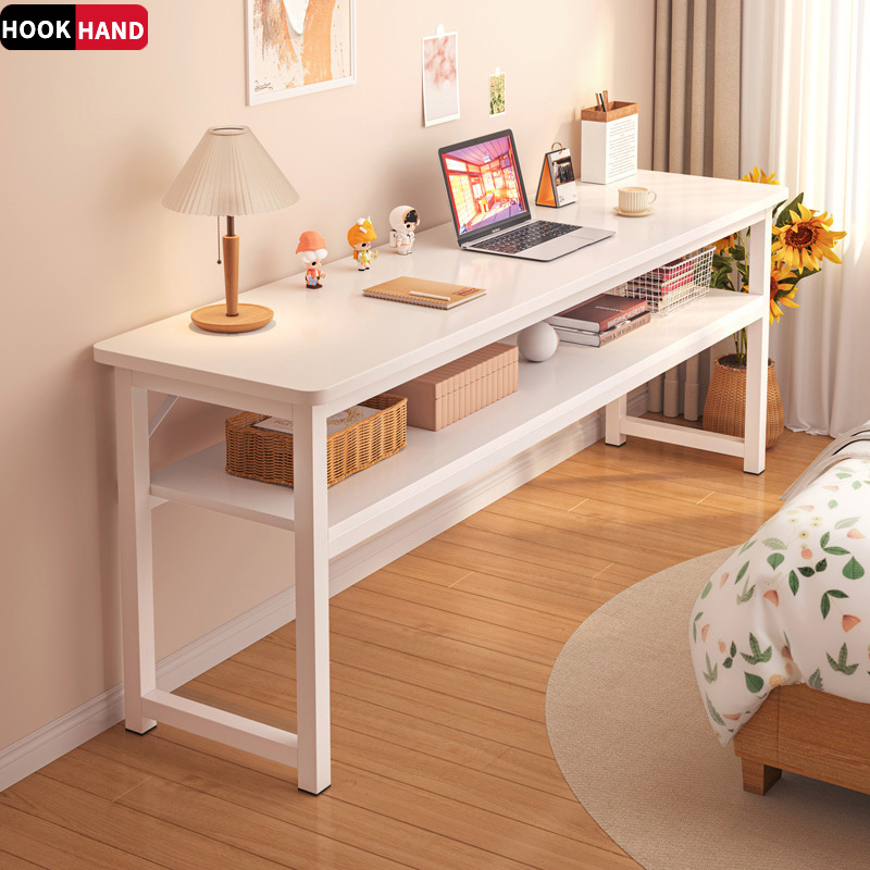 书桌家用女生卧室长条桌简易出租屋靠窗长桌子工作台阳台窄电脑桌