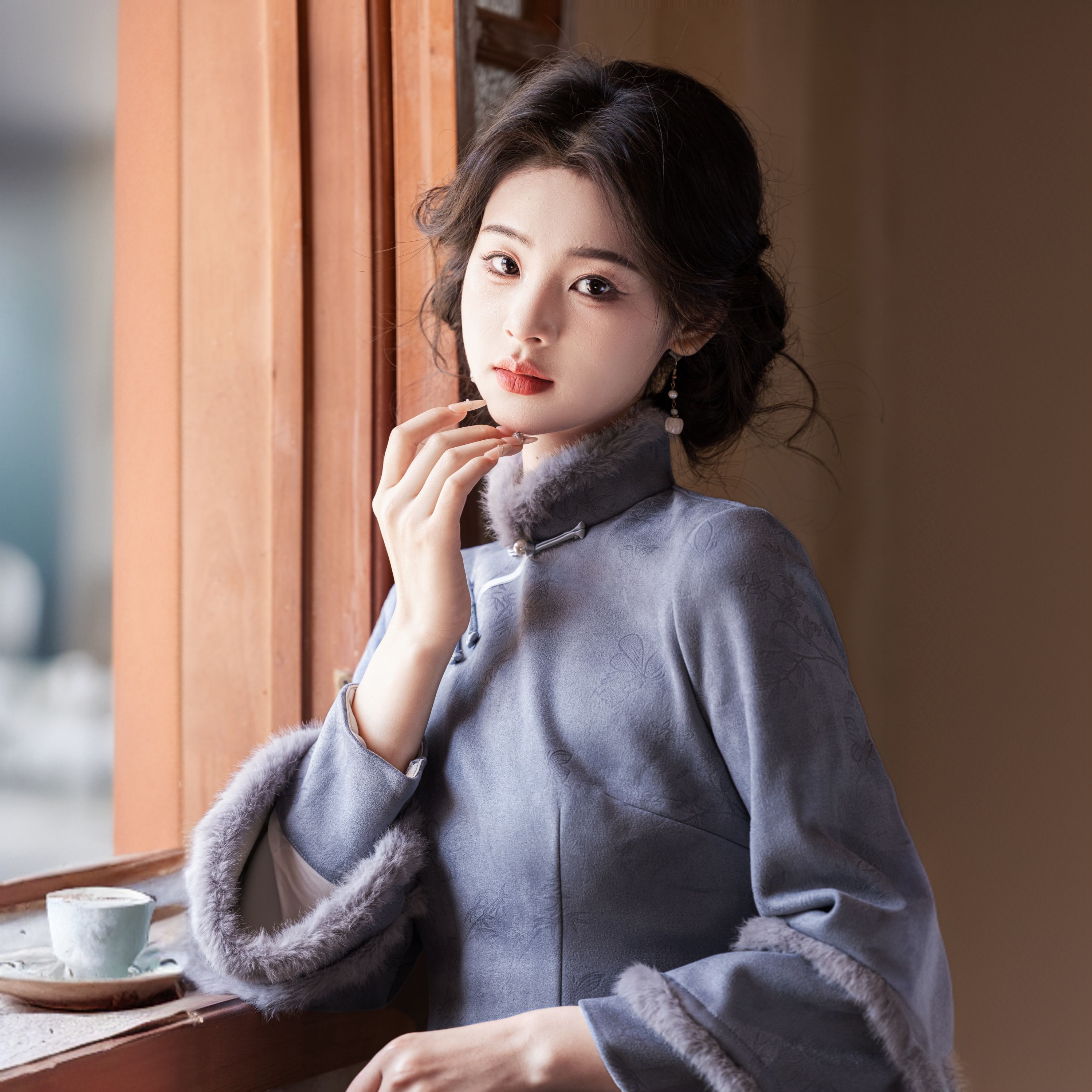 复古长袖秋冬旗袍2025新款高端修身年轻款少女日常改良绝美超好看