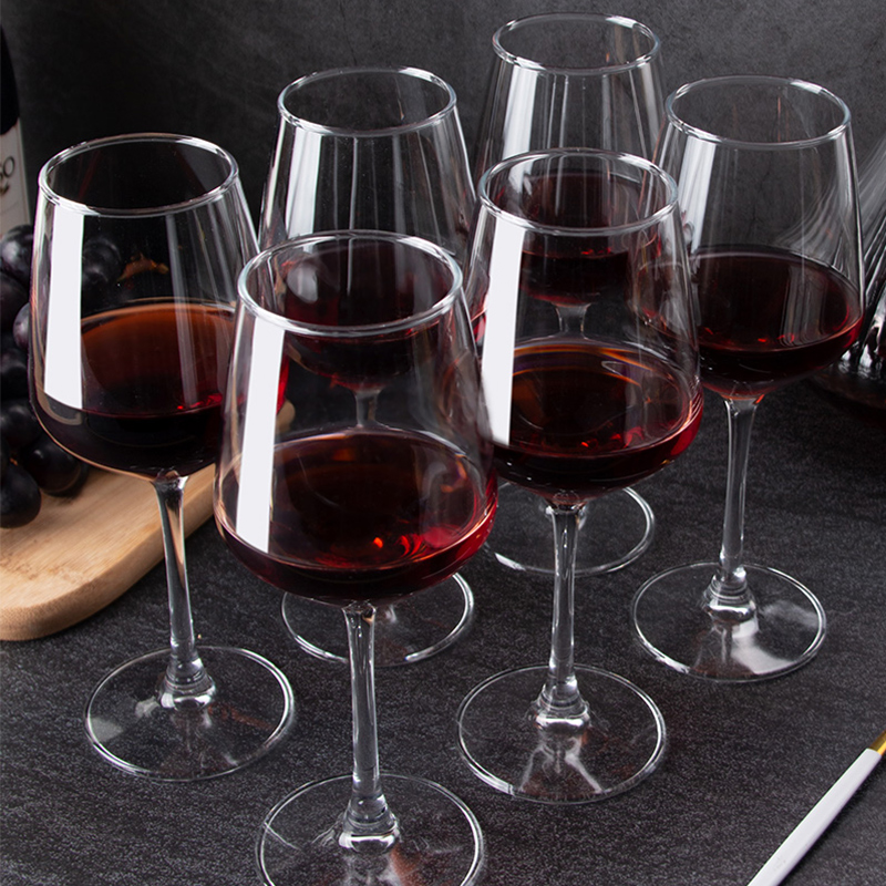 康舒红酒杯套装家用欧式玻璃高颜值高档酒具加厚葡萄酒高脚6只