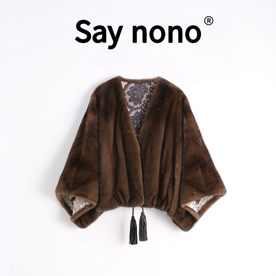 懒猫nono│Saynono 冷香金倪＿进口天鹅绒短二水貂皮草-MDL23926