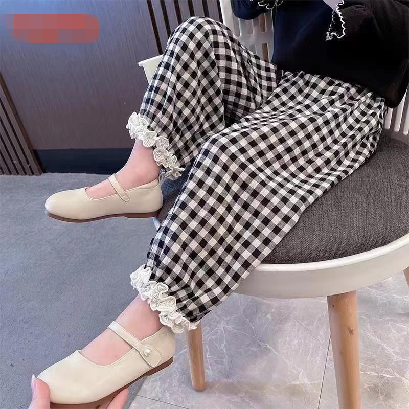 女童防蚊裤夏季薄款休闲洋气灯笼裤儿童裤子女宝宝夏装宽松长裤潮