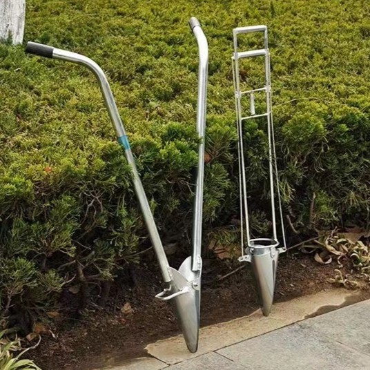 智创栽苗器种植器农用工具鸭嘴栽苗器打洞烟苗移栽神器蔬菜新款