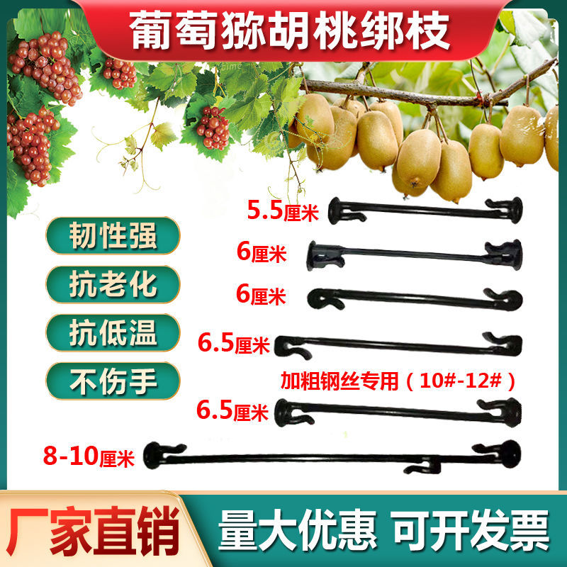 智创葡萄猕猴桃绑枝卡扣蓝莓葡萄树苗枝条固定卡子塑料挂钩绑蔓绑