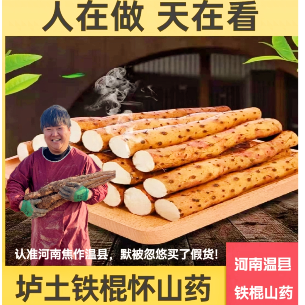 【整整5斤】铁棍怀山药滋补优选产地种植新鲜营养丰富健康软糯香甜