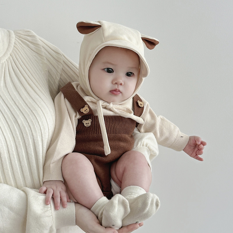 婴儿帽子秋冬季小月龄宝宝护耳帽春秋款新生儿胎帽0到3个月遮阳帽