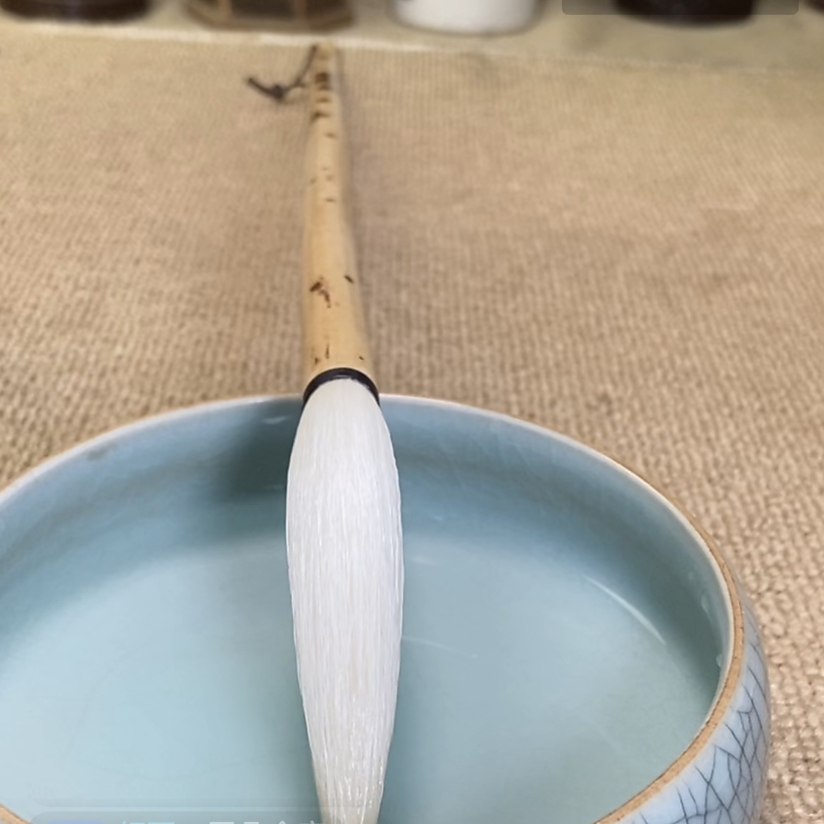 细嫩光峰长锋羊毫毛笔长毫高质量，出锋8.0厘米，口径1.0厘米