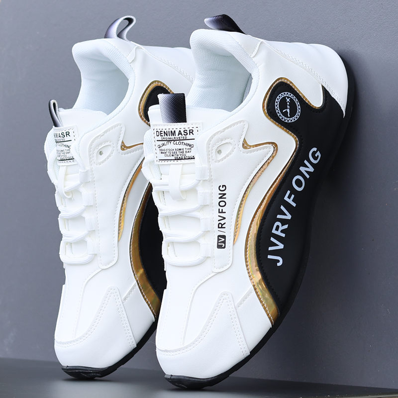 国产正品男鞋秋冬新款皮面防水防滑运动鞋潮男百搭加绒加厚二棉鞋