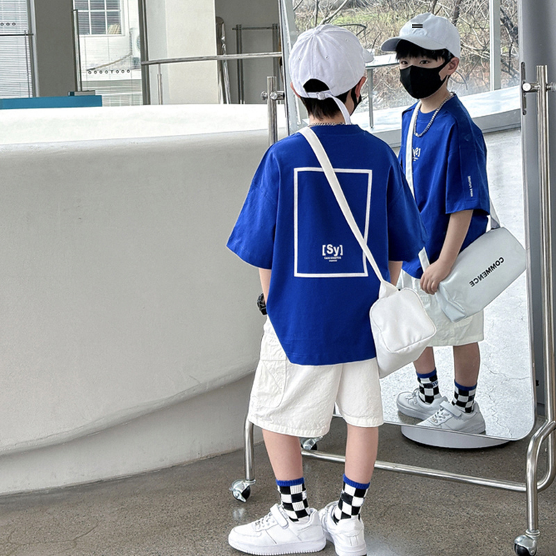 男童夏装短袖t恤儿童服装夏季大童8-15岁高品质童装纯棉上衣男孩