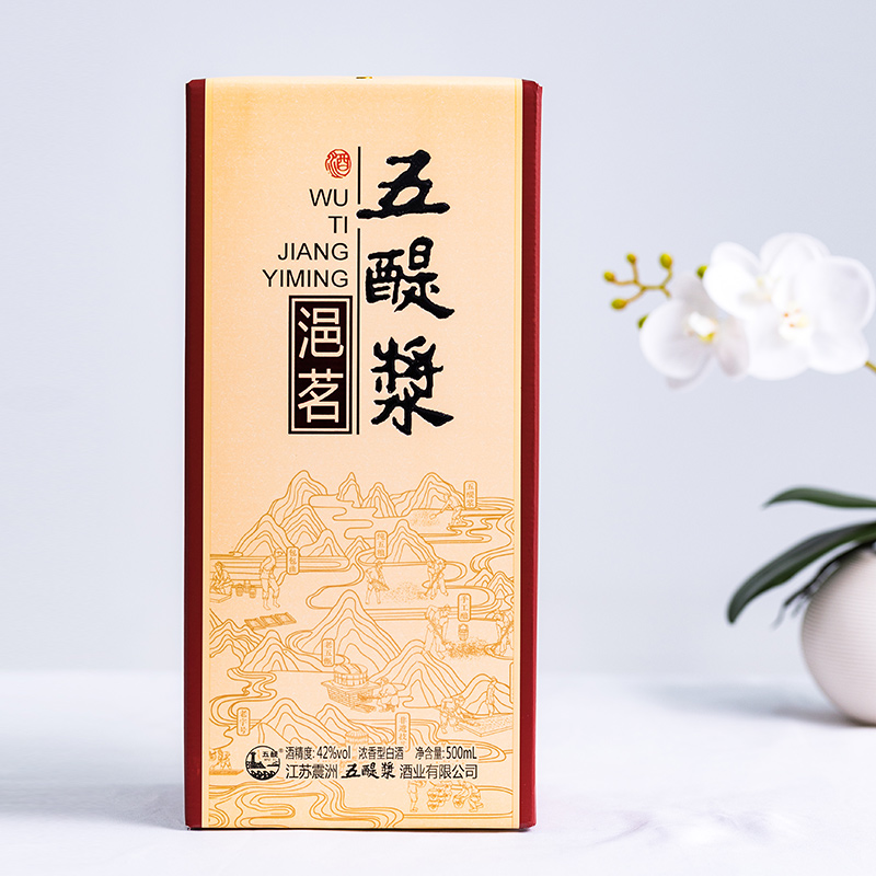 五醍浆五醍浆浥茗系列优级白酒6瓶纯粮粮食酿造浓香型42度500ml