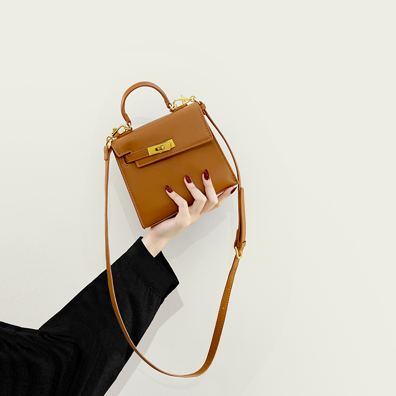 高级感小包包女2024新款潮夏季时尚手提凯莉包质感小众单肩斜挎包