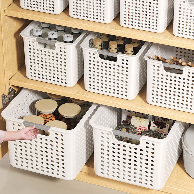 杂物收纳盒收纳箱家用零食玩具置物塑料储物筐宿舍桌面书本整理盒