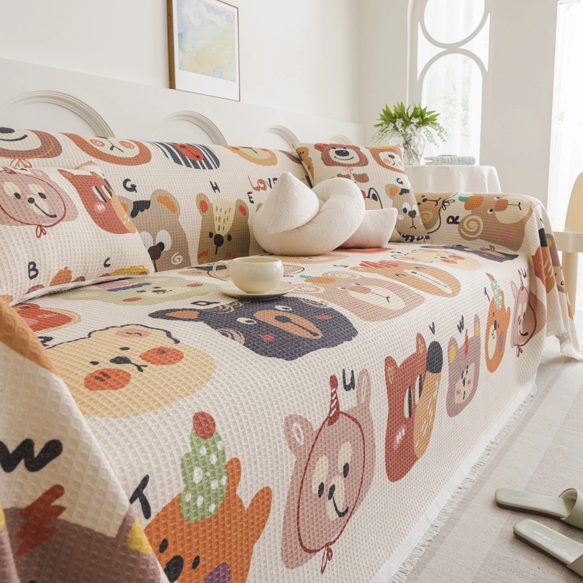 沙发垫沙发套盖布网红防尘防猫全盖绗缝沙发盖布