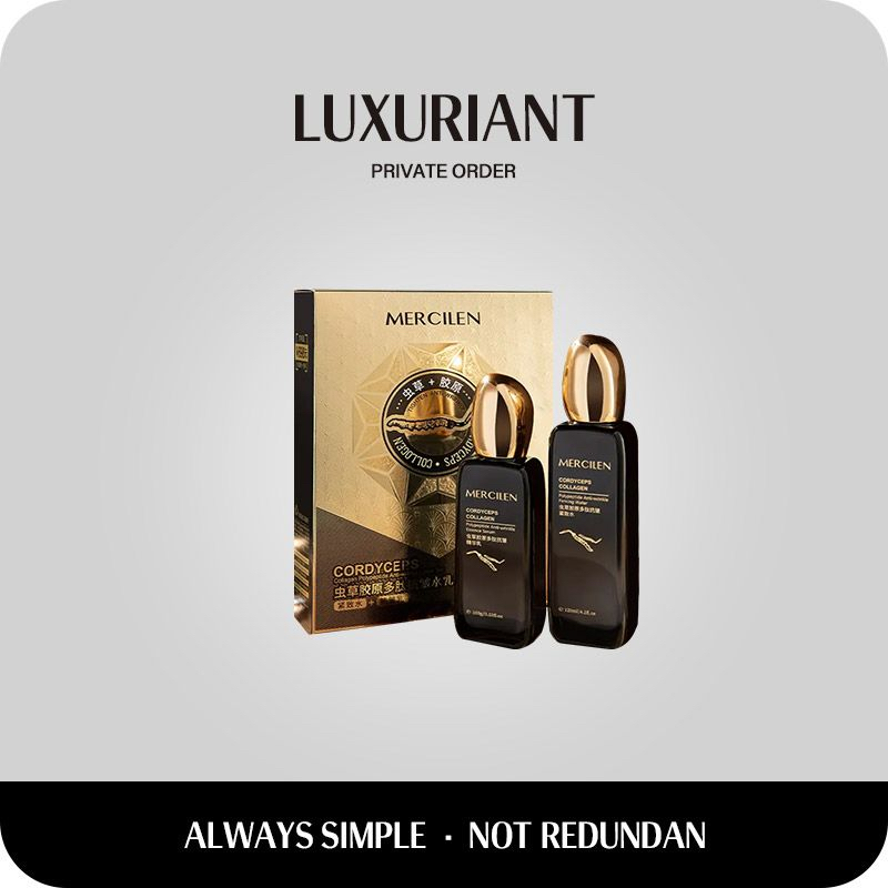 【保湿 紧致 抗皱】梦希蓝虫草胶原多肽抗皱水乳套装120ml+100g