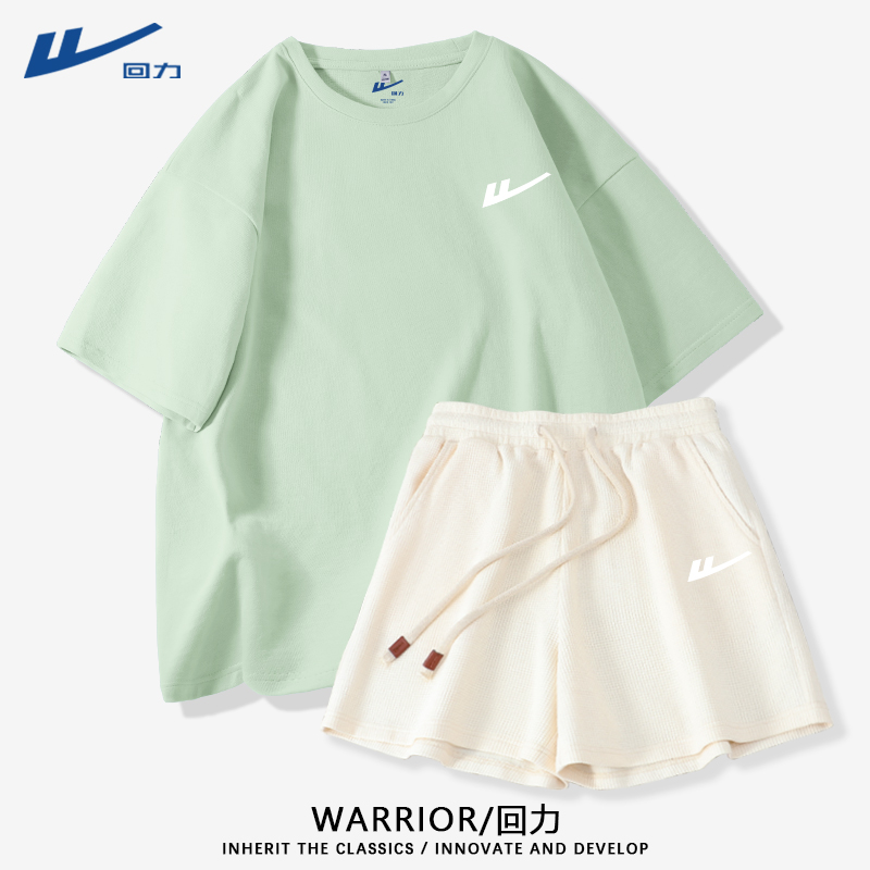 回力薄荷曼波运动套装女夏装2025新款洋气衣服女休闲两件套