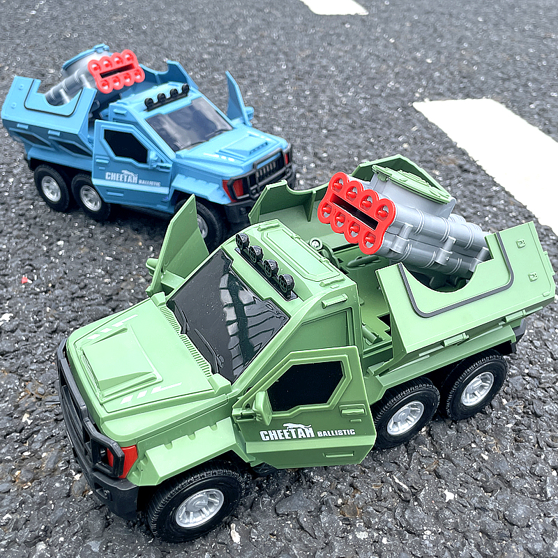 电动变形导弹车旋转车灯光儿童玩具开发益智幼儿1-3周岁4小男孩子