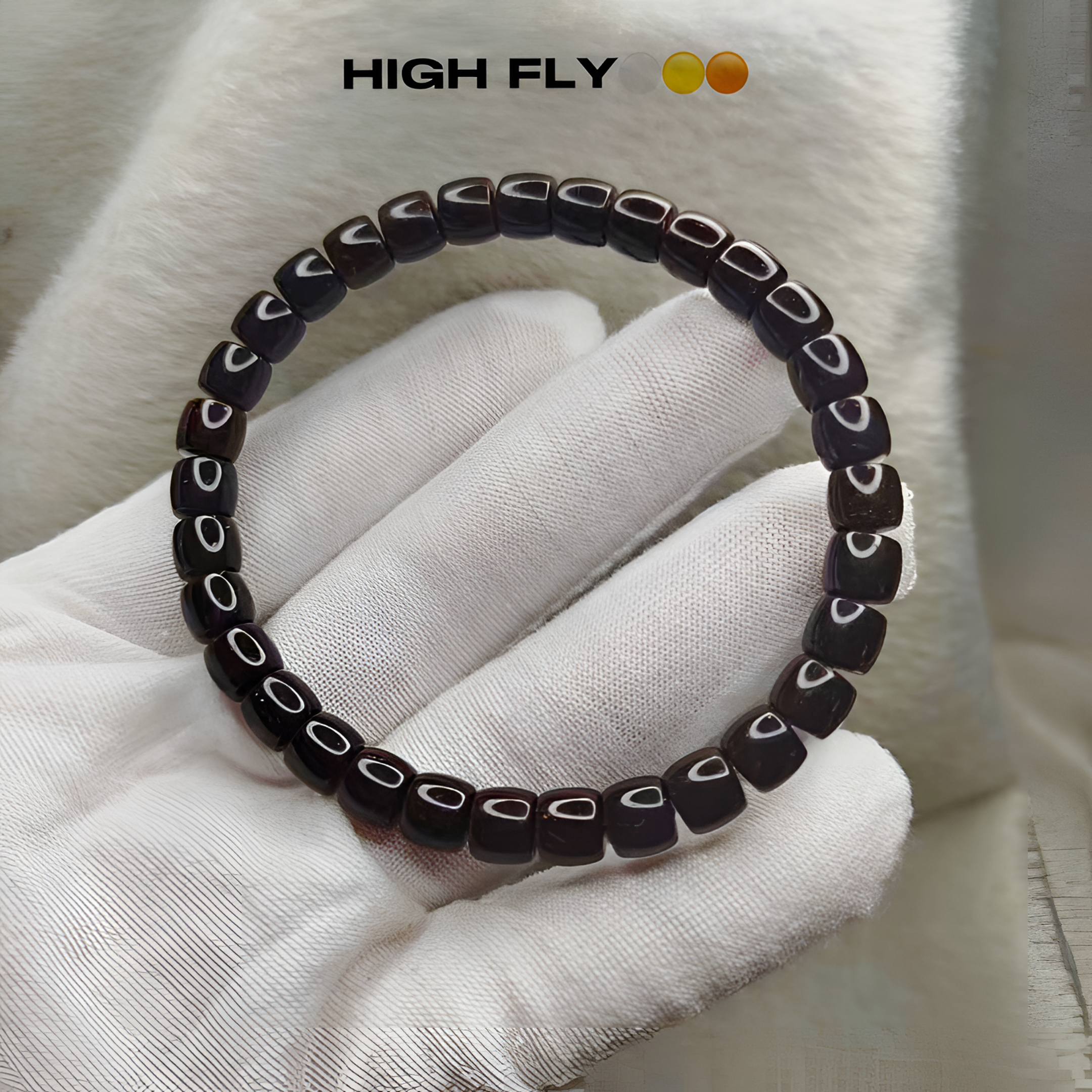 黑金椰蒂｜7*6直切印尼进口天然椰蒂手串精工极限弧32颗