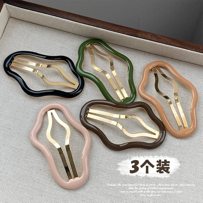 合金亚克力发饰 云朵碎发bb夹侧边刘海夹后脑勺碎发夹子发卡头饰