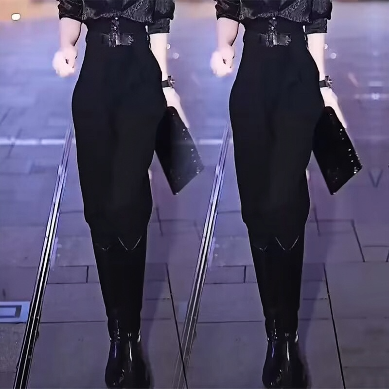 2025新款马丁裤女款秋冬老爹裤哈伦裤萝卜裤网红时尚炸街新款女装