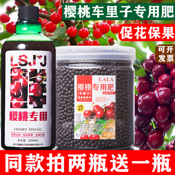 樱桃树专用肥料车里子专用营养液肥盆栽植物四季桃树大桃果实肥大