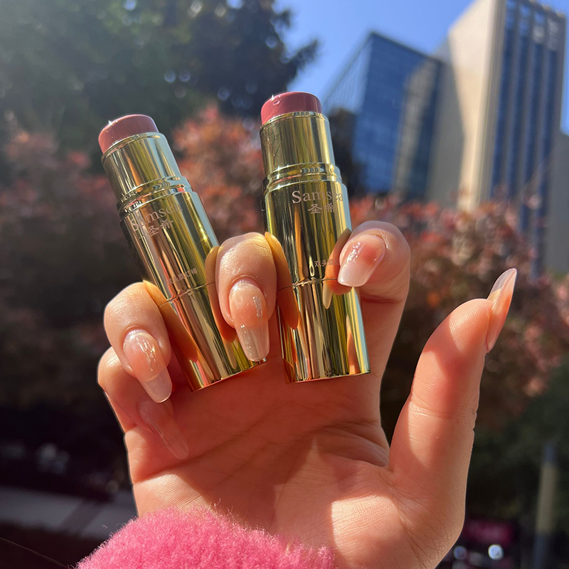 【3】圣希双头腮红棒胭脂棒奶油膏体红润膨胀饱和膏状面部彩妆