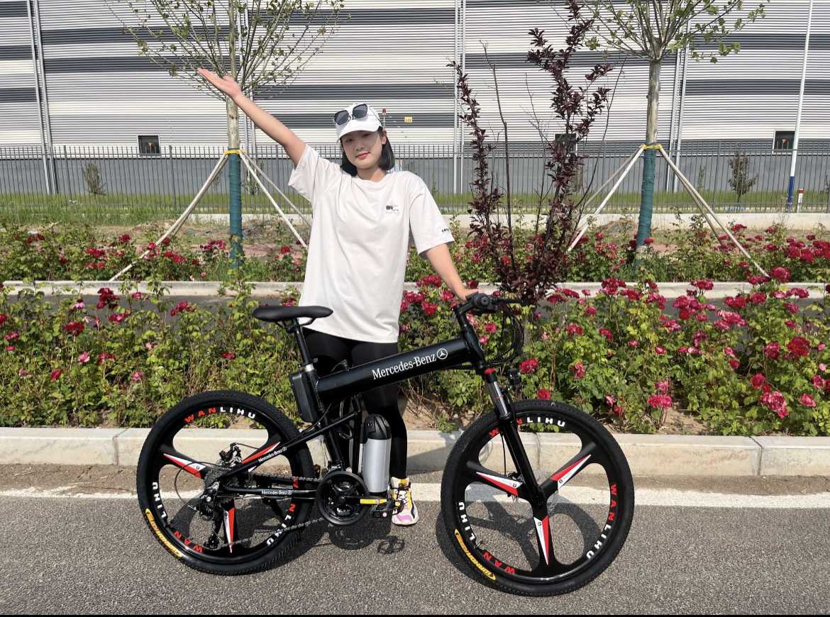 奔驰26寸铝合金山地自行车27速男女休闲折叠单车