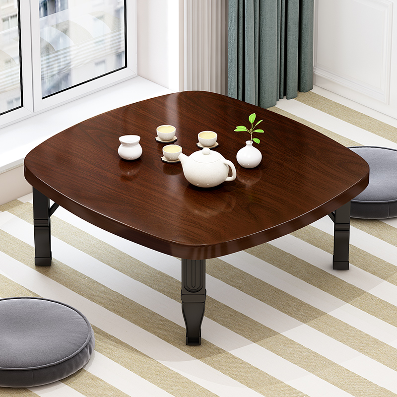 折叠桌餐桌家用炕桌地桌吃饭小桌子榻榻米床上折叠书桌电脑桌矮桌