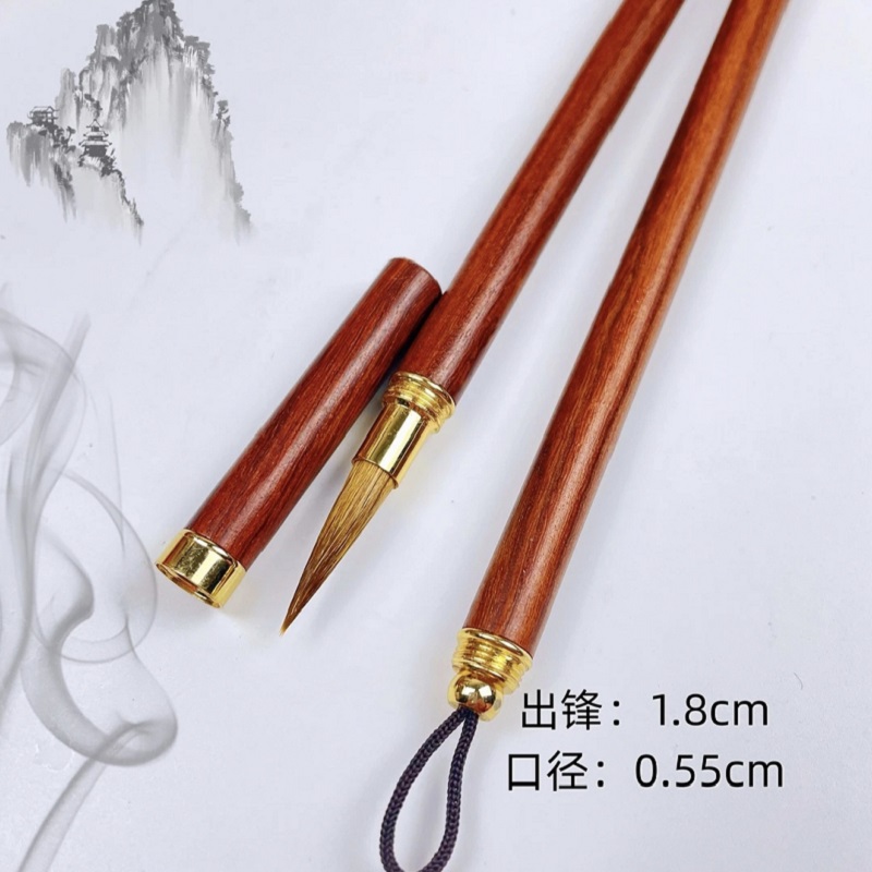 耕耘出锋1.8cm狼毫唐卡小楷毛笔专业狼毫毛笔书法用笔高质量毛笔