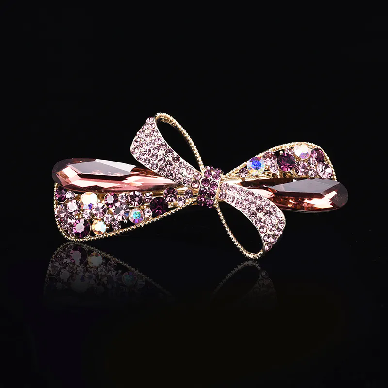 高档小号韩版发夹成人女后脑勺夹子头饰弹簧夹头发一字夹发卡顶夹