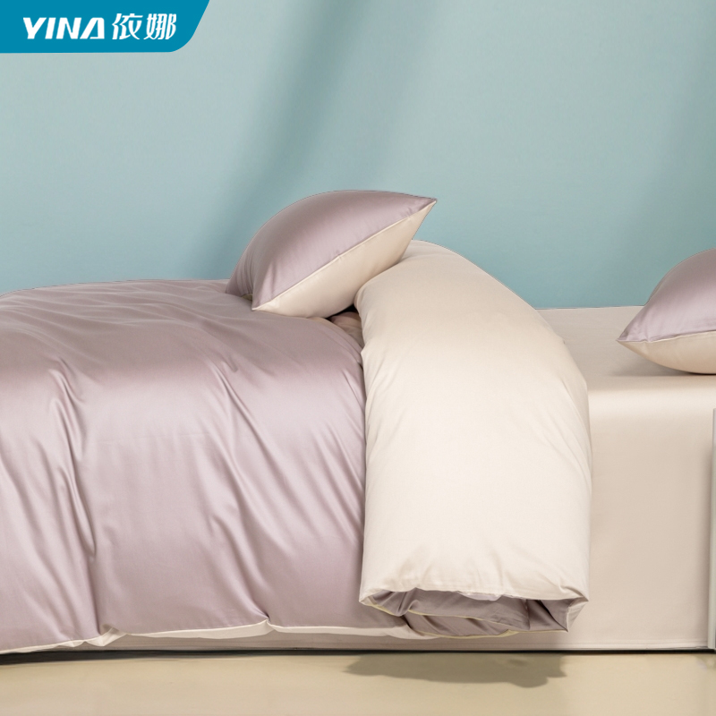 依娜【被套】优质长绒棉被套纯棉宿舍家用单人双人被罩裸睡级