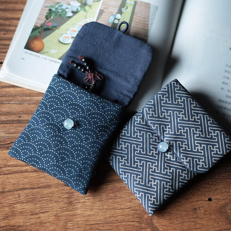 首饰袋 纽扣文玩手链手串玉器手镯珠宝首饰品双层加厚收纳小袋子