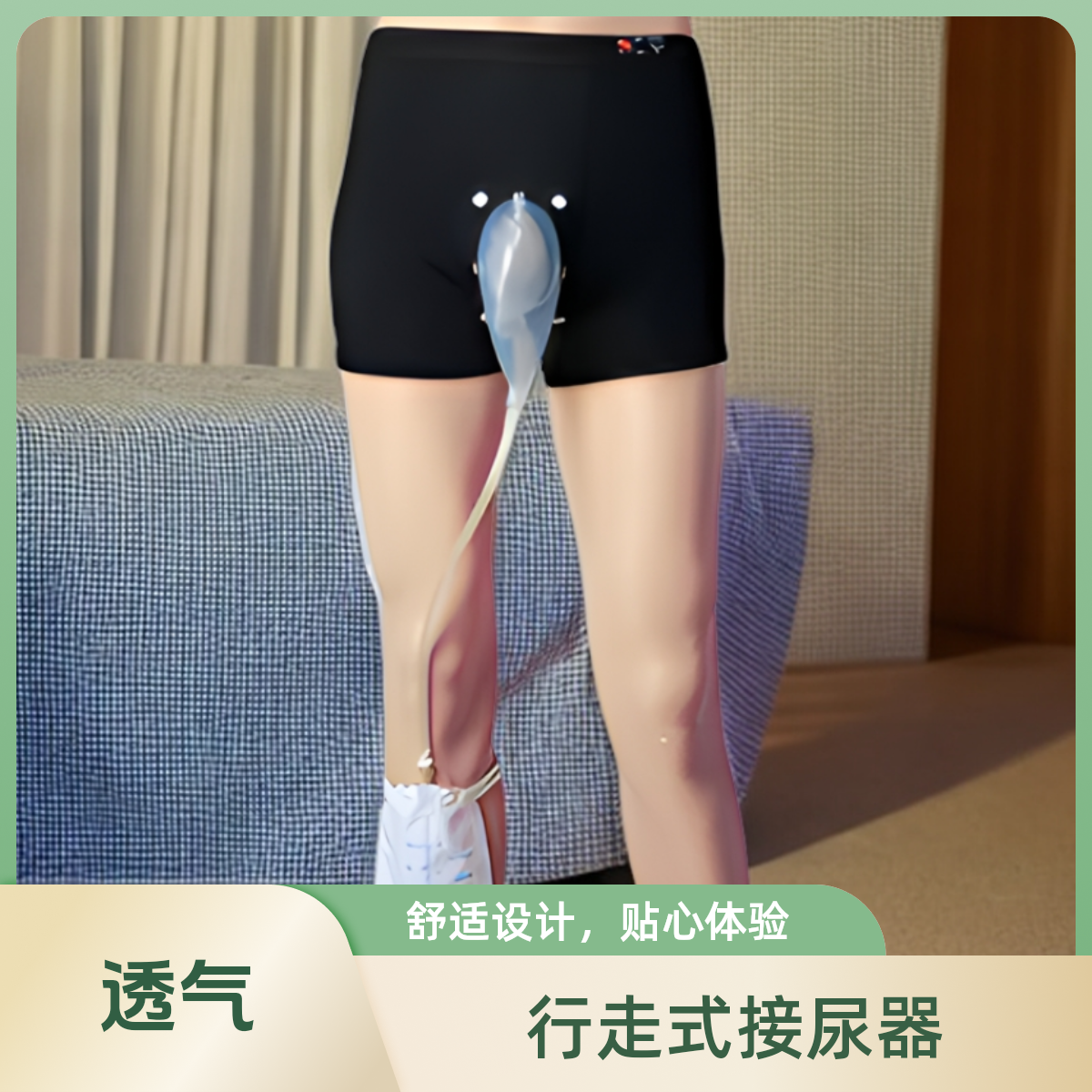 老人排尿行走接尿器硅胶防漏透气家用多功能小便神器尿壶全自动