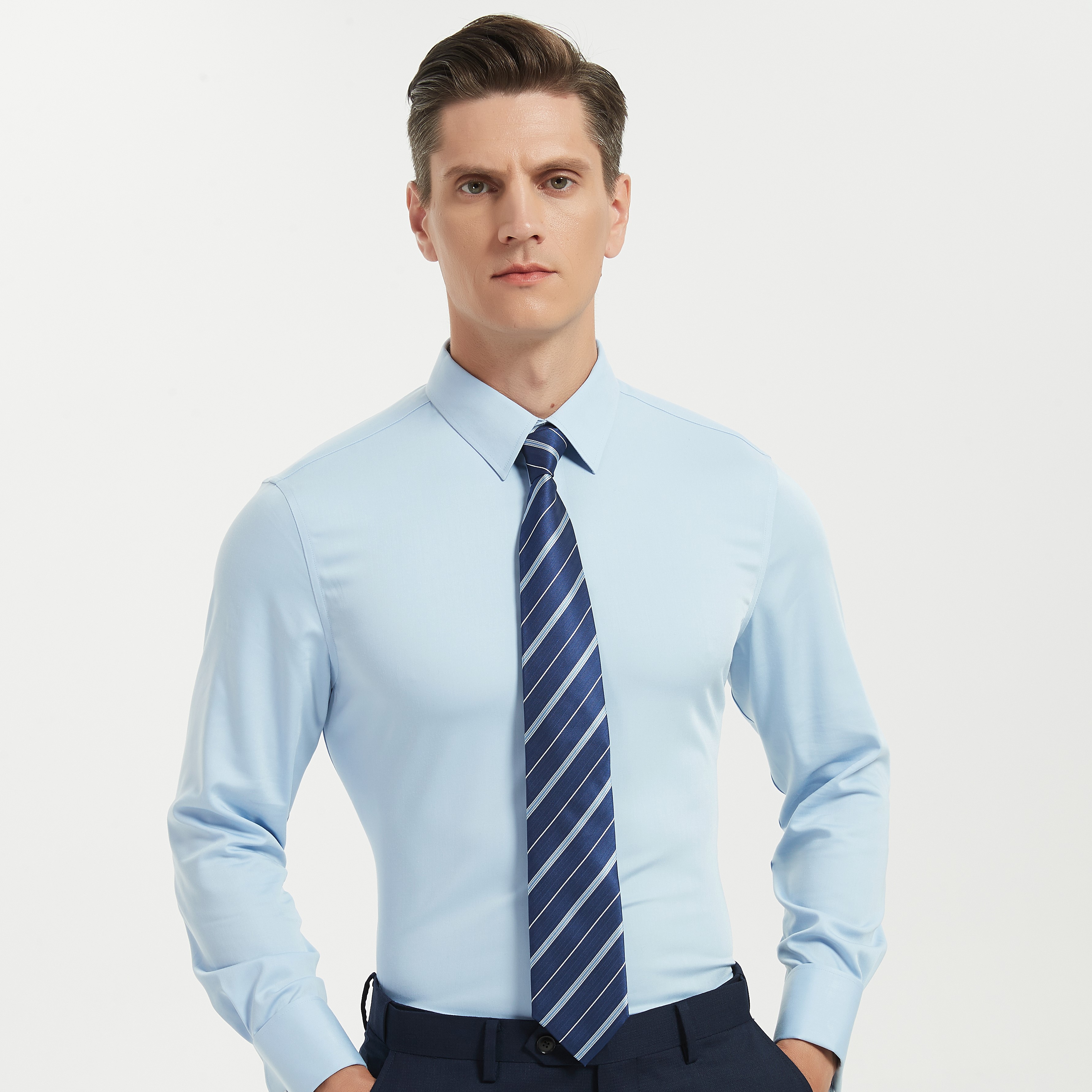 柜子两千+！夏省省科德宝男士法袖长袖衬衫31002/1【C/1】