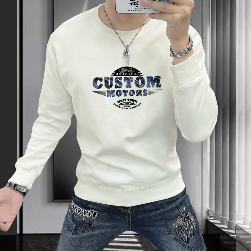 卫衣男款爆款2025新款秋季男装潮牌时尚休闲百搭印花长袖男圆领衫