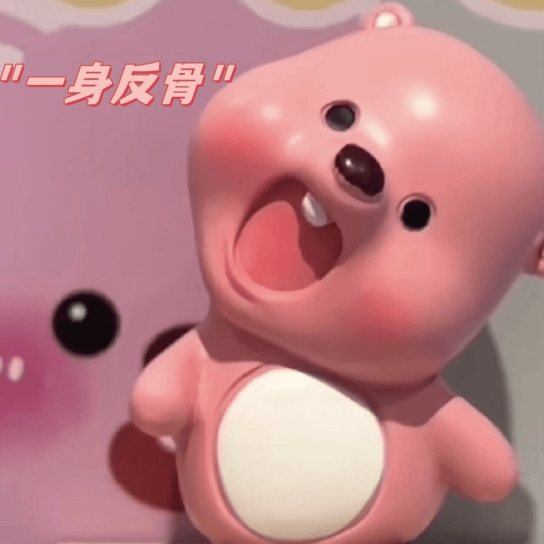 可爱歪头loopy露比立体米奇可爱发声海狸公仔少女 礼物摆件玩偶.