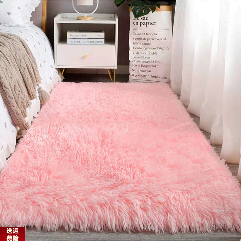 地毯卧室客厅床边毯纯色高级感毛毯地垫房间茶几地垫加厚大面积